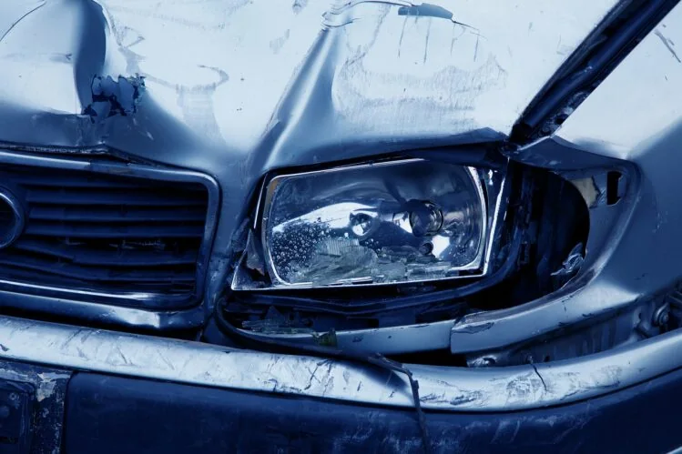 Wrecked Car Headlight