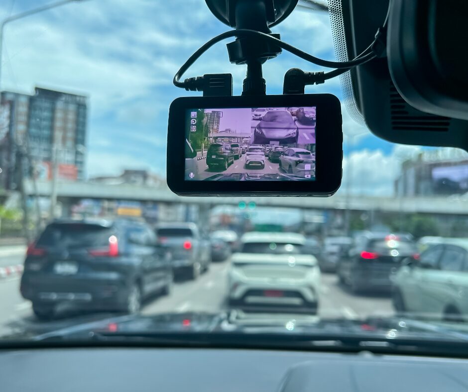 dashcam in car