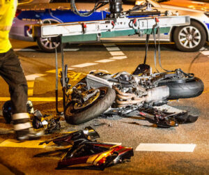 motorcycle wreck