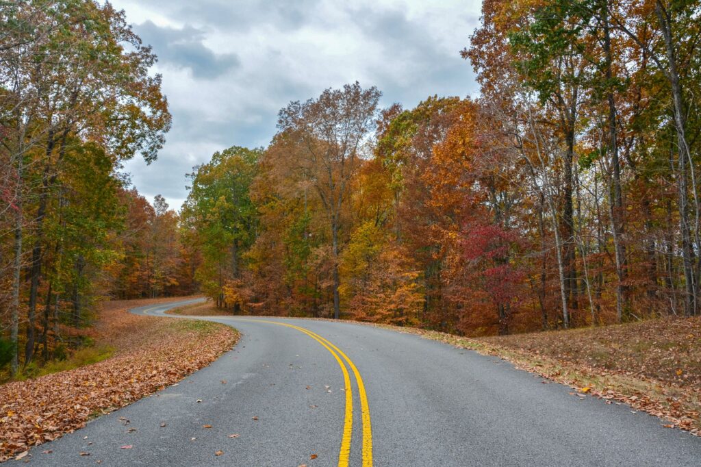 two lane road